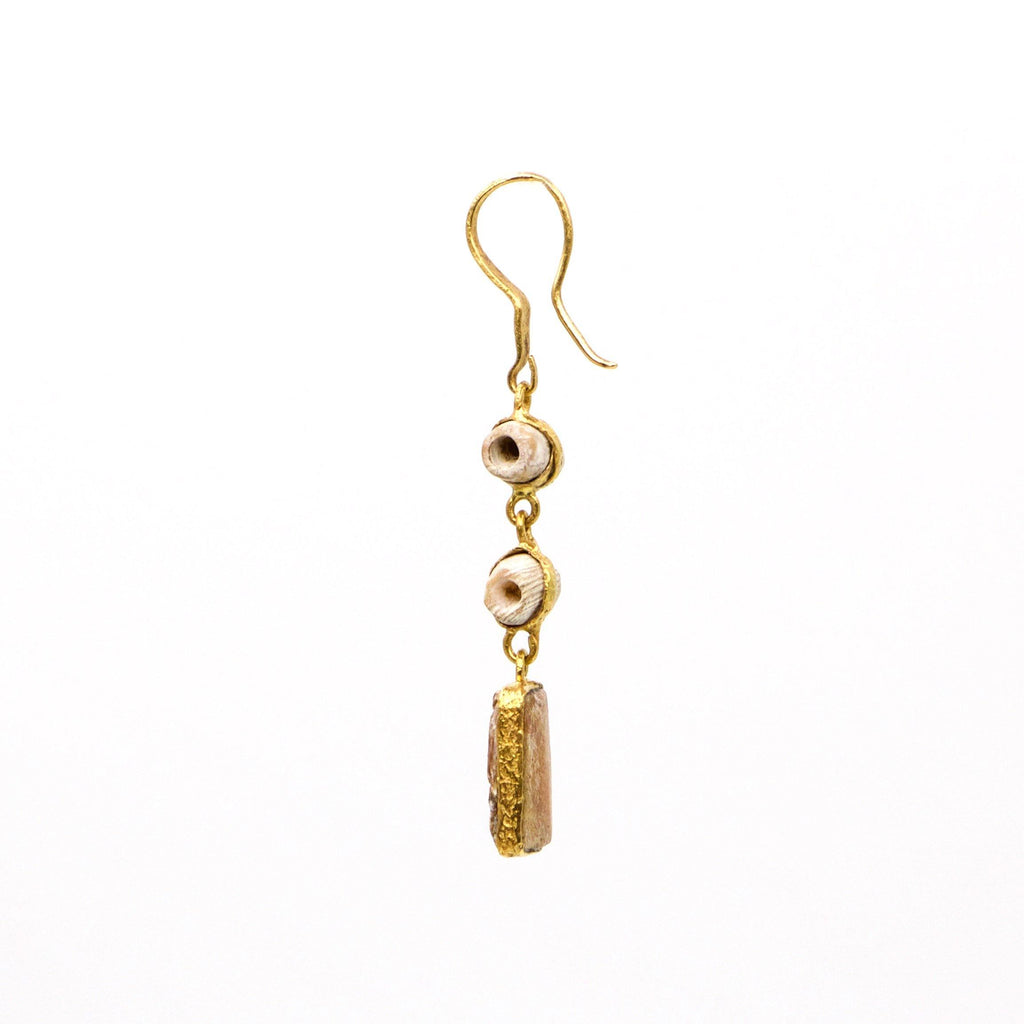 Earrings.. 22k gold - The LoU Zeldis Collection.... 