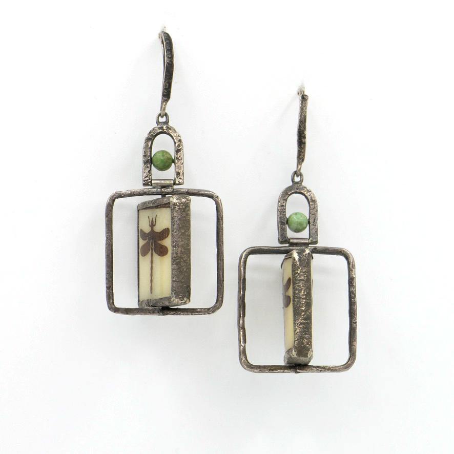 Earrings.. sterling silver - The LoU Zeldis Collection.... 