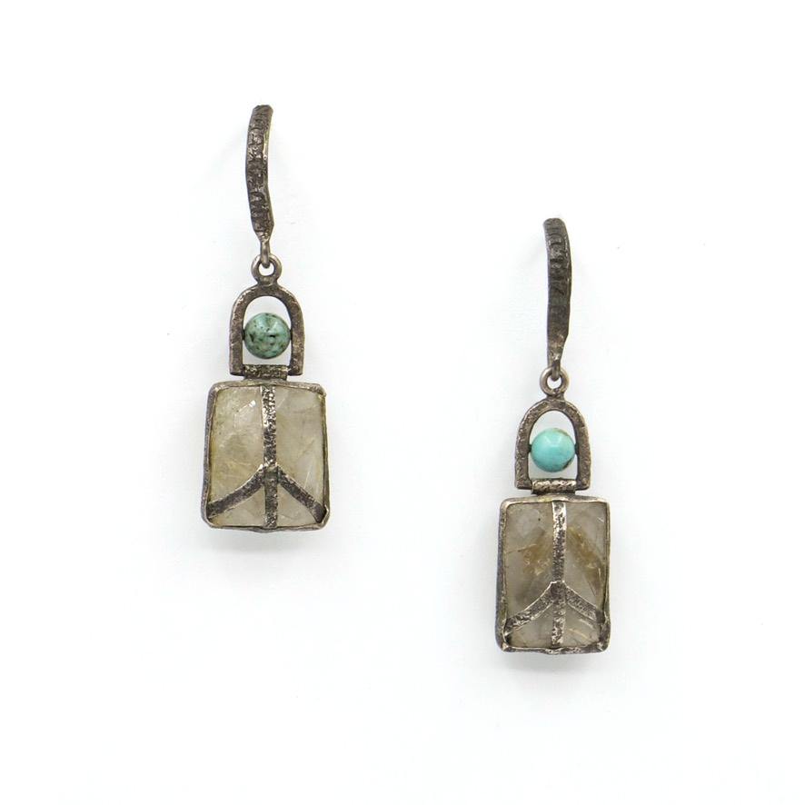 Earrings.. sterling silver - The LoU Zeldis Collection.... 