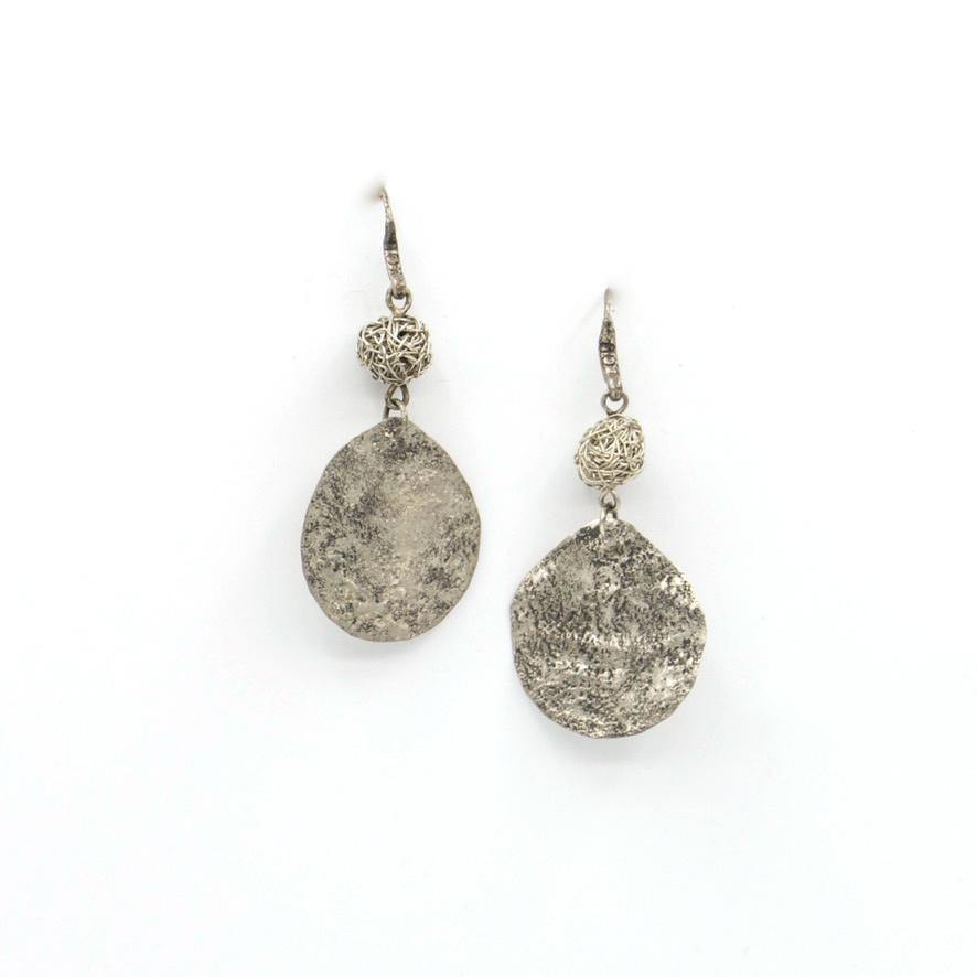 Earrings.. sterling silver - The LoU Zeldis Collection.... 