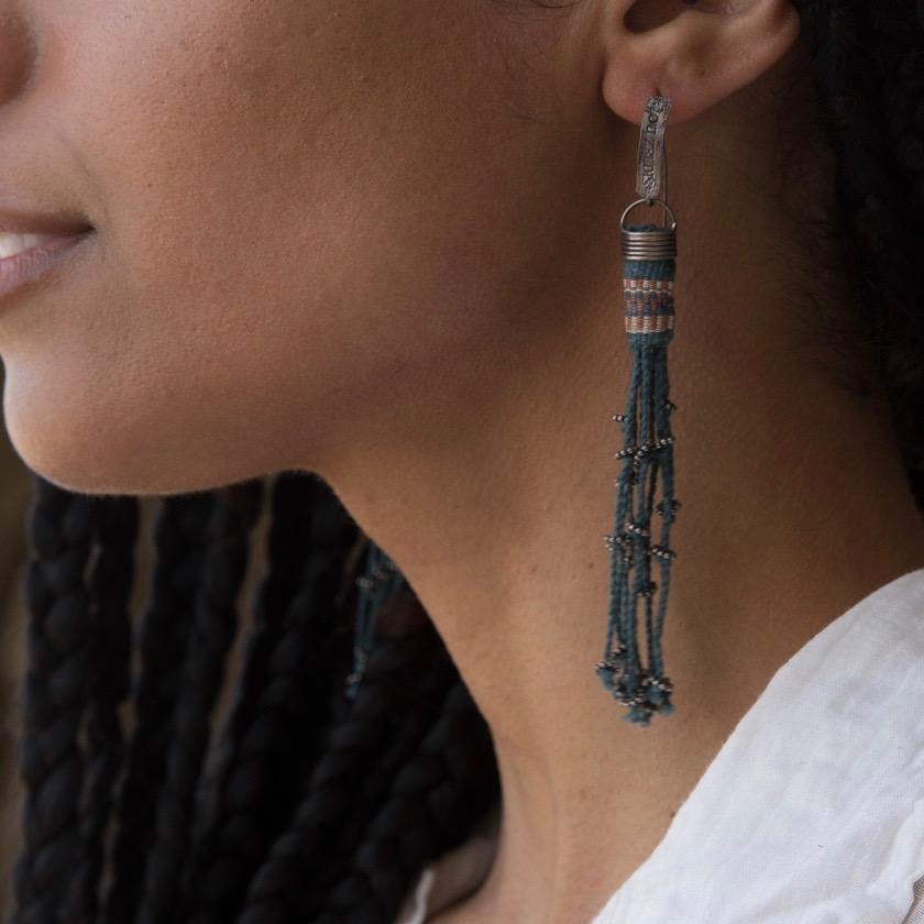 Earrings.. sterling silver - The LoU Zeldis Collection.... 