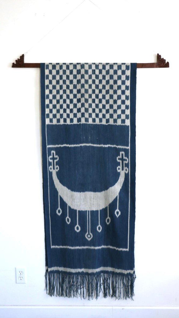 Indigo Dyed Ikat.. - The LoU Zeldis Collection.... 