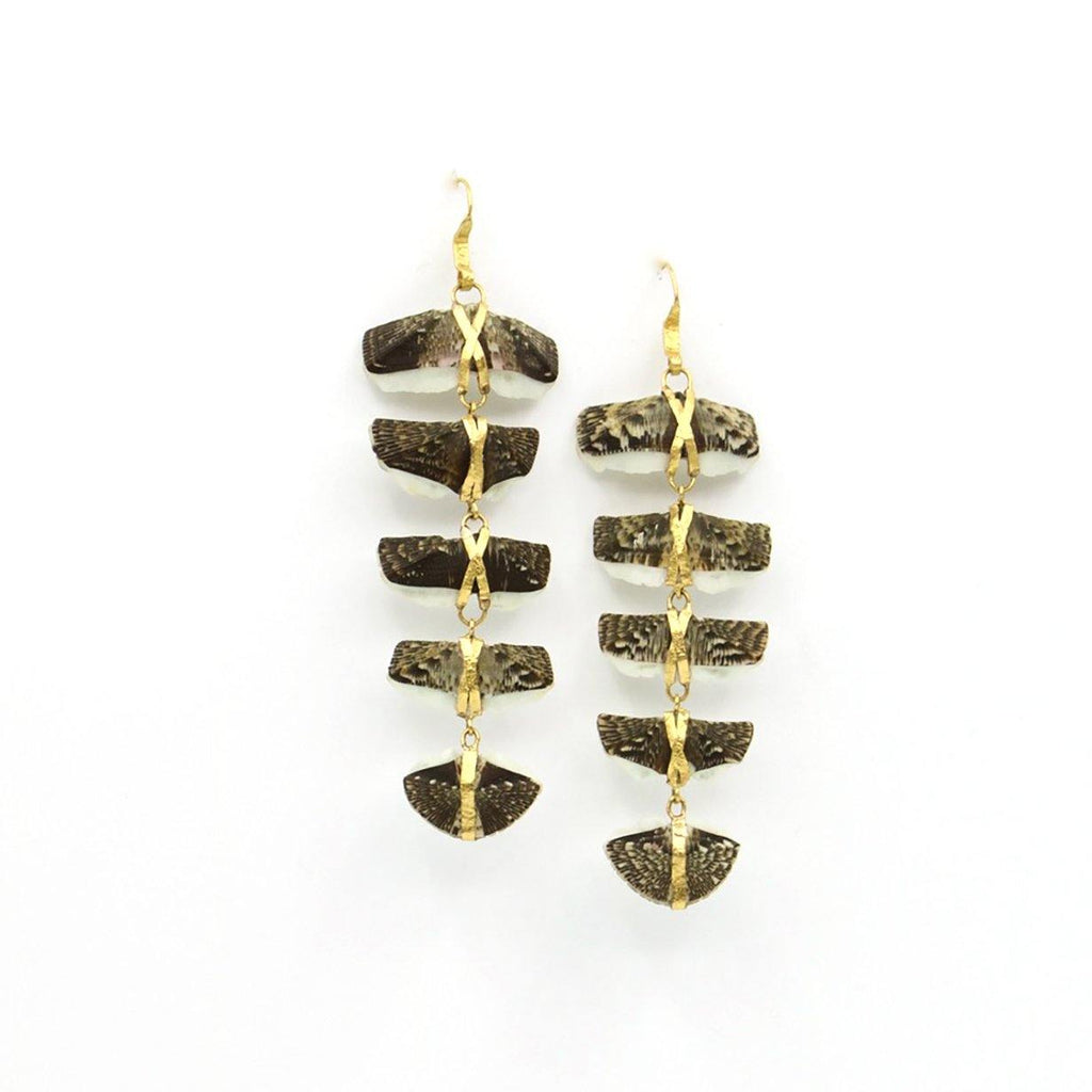 Earrings.. 22k gold - The LoU Zeldis Collection.... 